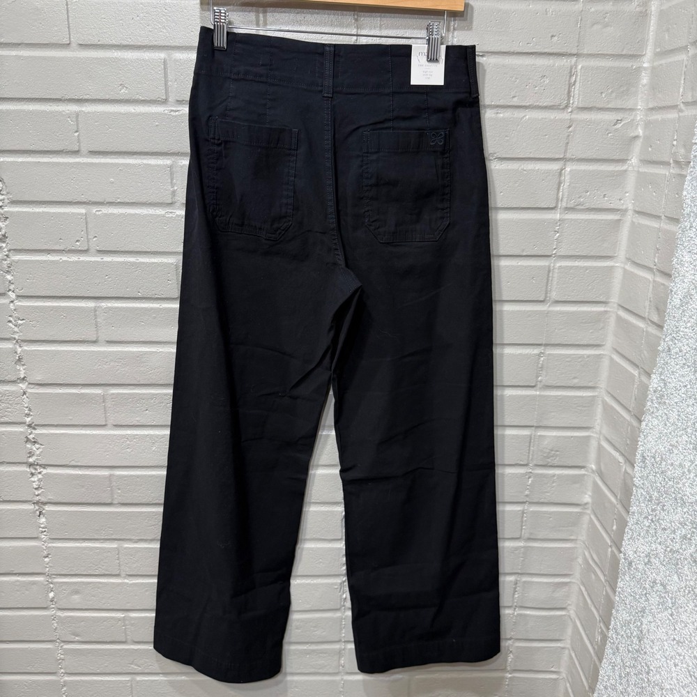 Anthropologie Maeve Colette High Rise Wide Leg Pants Magic Fabric Blnd Linen 29T - Picture 7 of 16